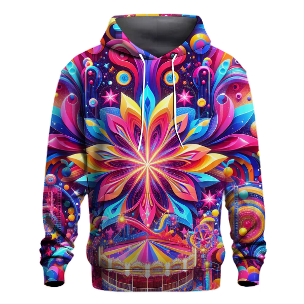 Retro Carnival Kaleidoscope Hoodie