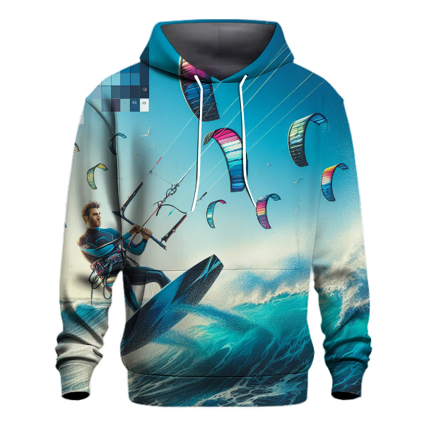 Kite Surfing Breezy Adventure Hoodie