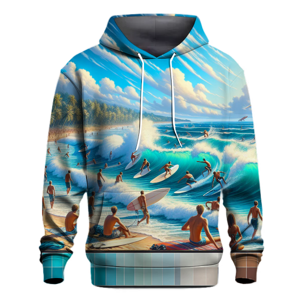 Surfing Coastal Vibes Hoodie