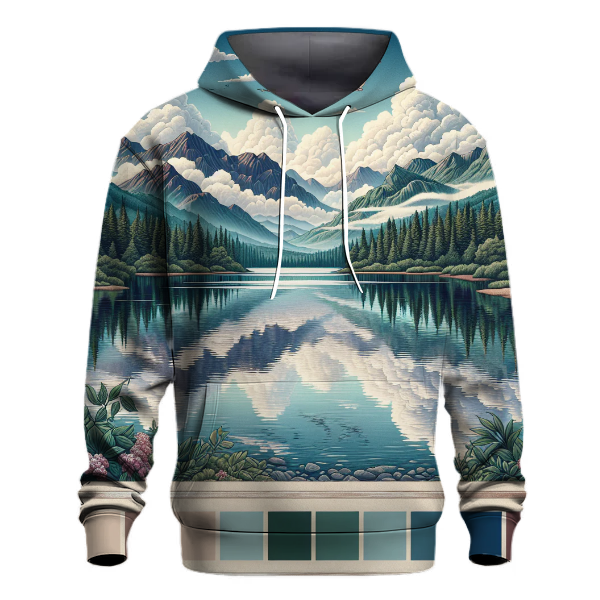 Tranquil Lake Reflections Hoodie