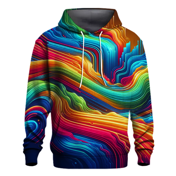 Neon Stripes Hoodie