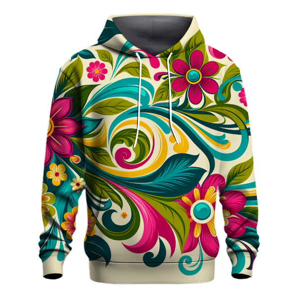 Groovy Floral Garden Hoodie