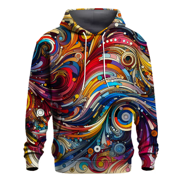 Funky Artistic Swirls Hoodie