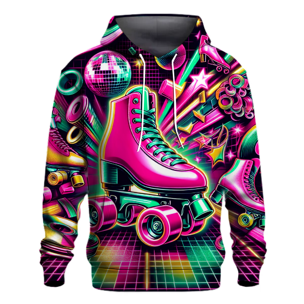 Retro Roller Rink Glow Hoodie