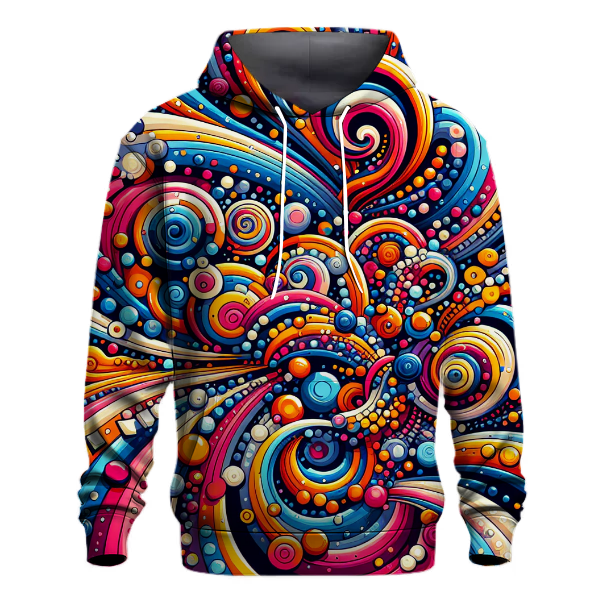 Funky Shapes and Colors Hoodie