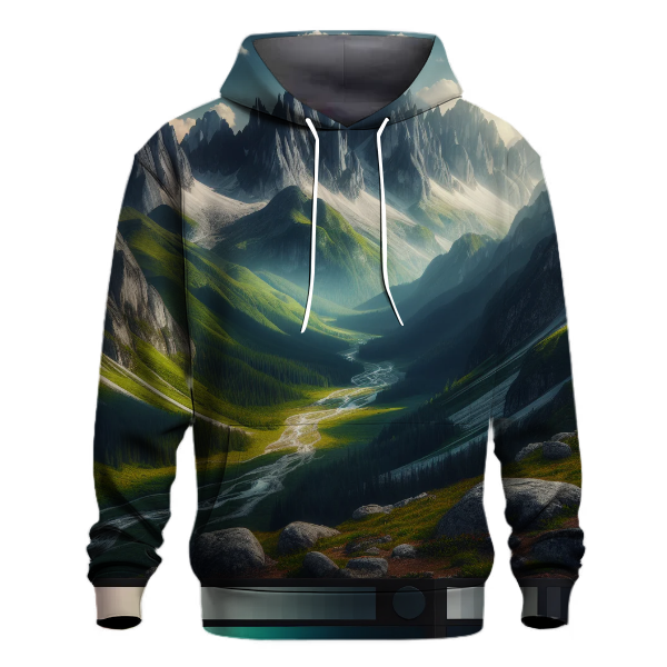Rugged Mountain Peaks Hoodie