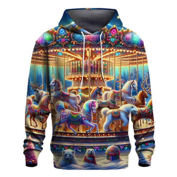 Enchanting Christmas Carousel Hoodie