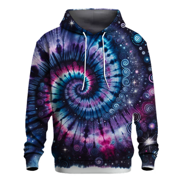 Starlit Bliss Tie-dye Design Hoodie