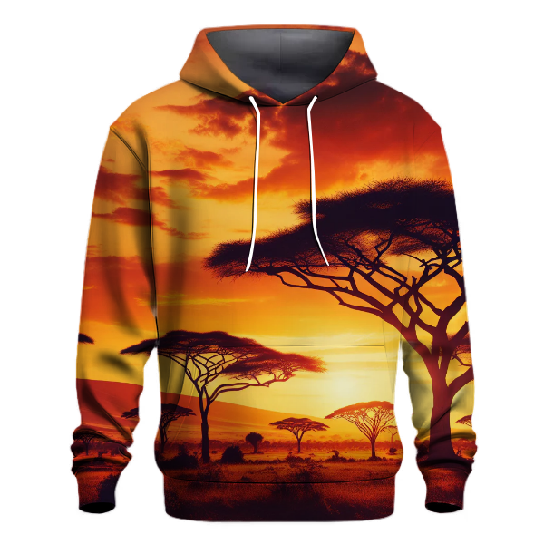 Majestic Savannah Sunset Hoodie