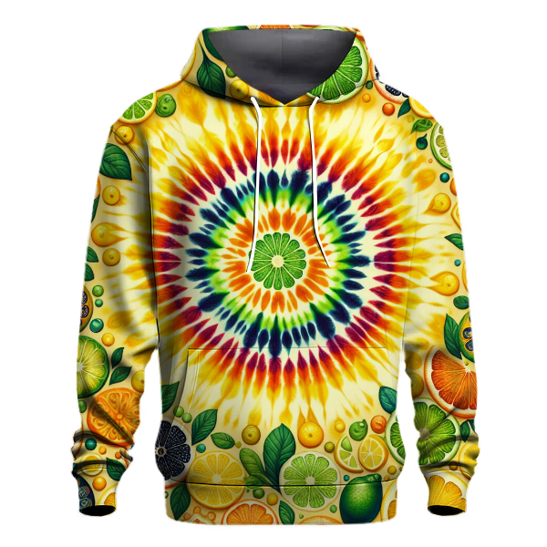 Citrus Breeze Tie-dye Hoodie
