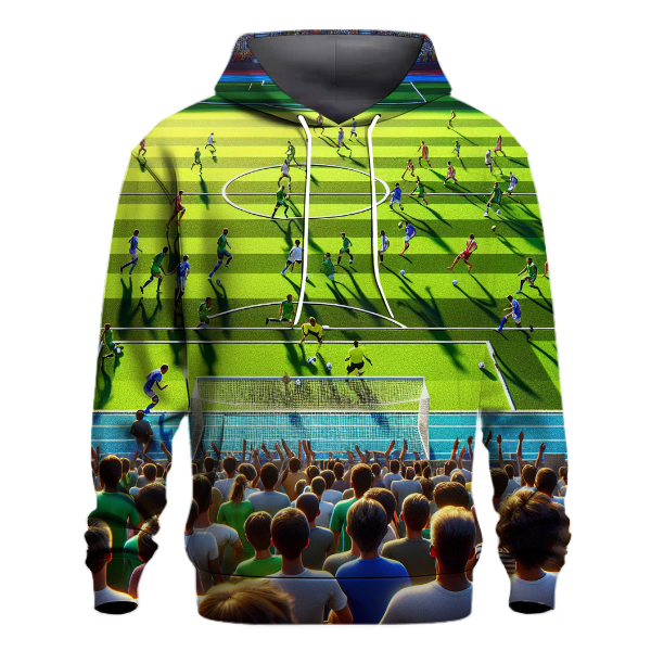 Soccer Field Elegance Hoodie
