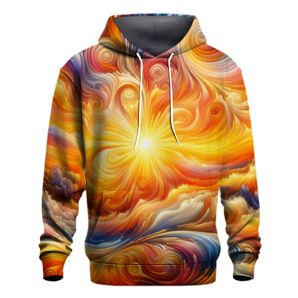 Radiant Sunrise Tie-dye Design Hoodie
