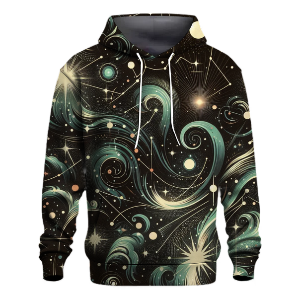Retro Galactic Echoes Hoodie