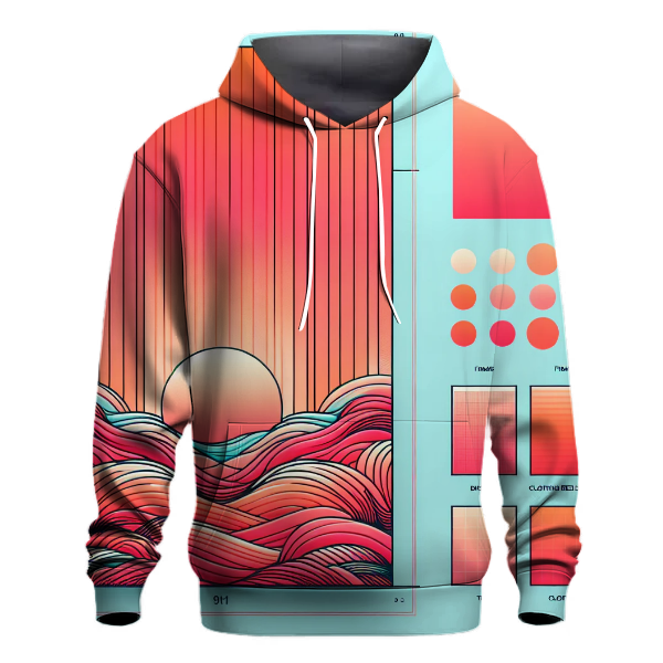 Sunset Wave Reflections Hoodie