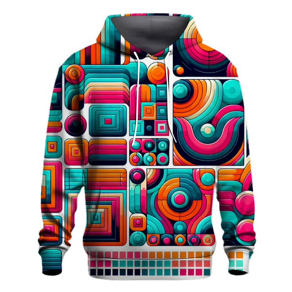 Retro Funky Squares Hoodie