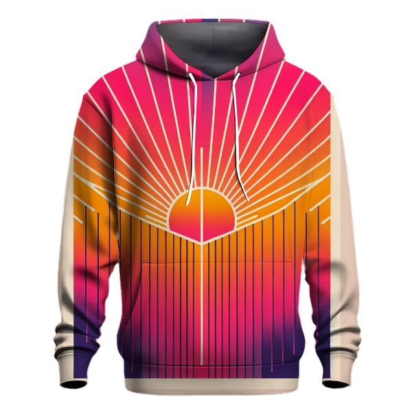 Neon Sunrise Gradient Hoodie