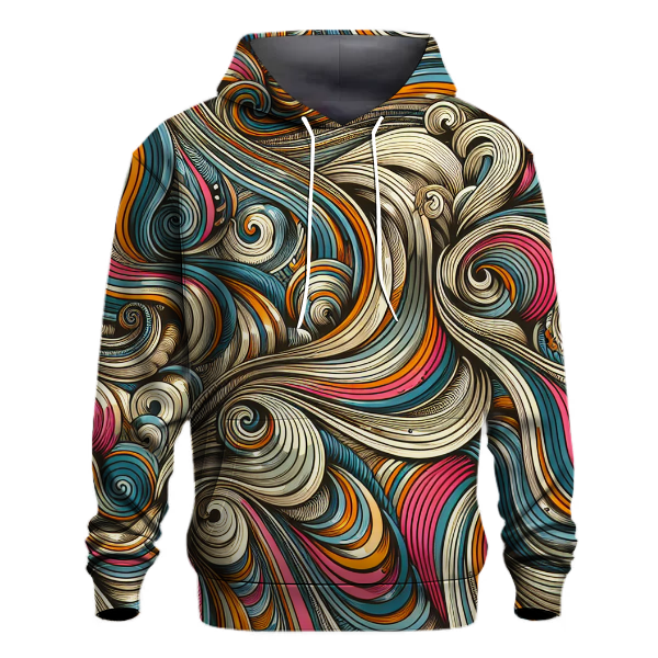 Psychadelic Wave Patterns Hoodie