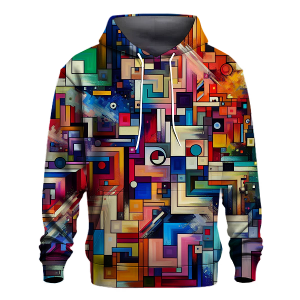 Retro Abstract Scape Hoodie