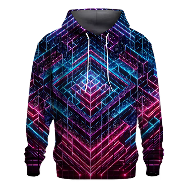 Synthwave Grid Hoodie