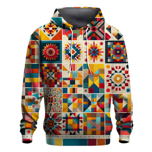 Colorful Patchwork Love Hoodie