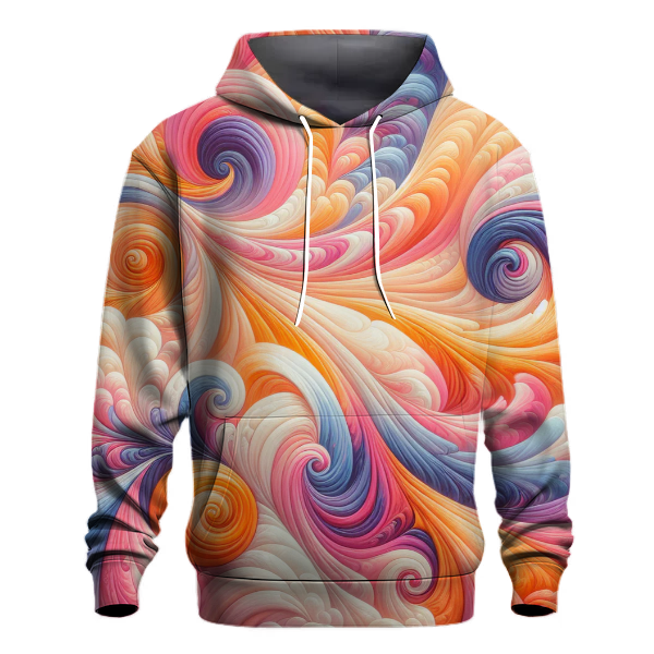 Peach Sunset Tie-Dye Hoodie