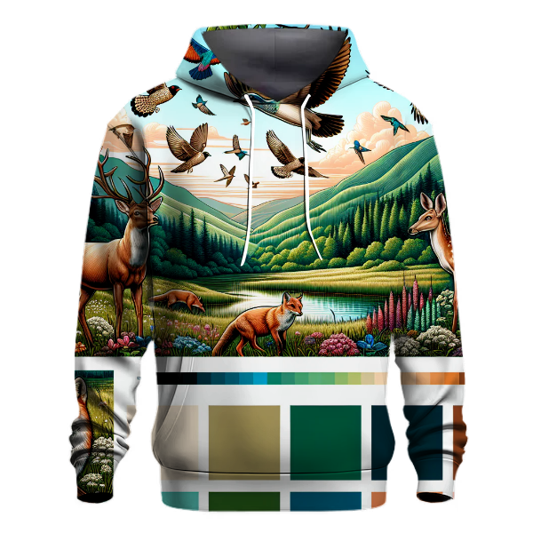 Majestic Wildlife Wonderland Hoodie