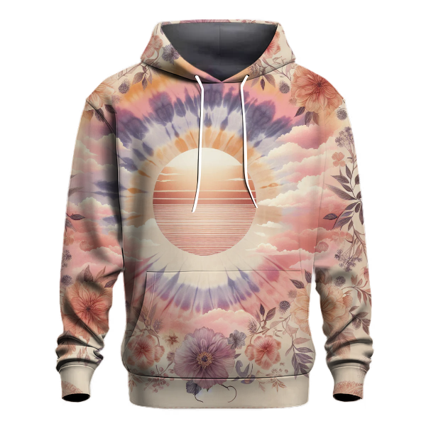 Blushing Sunset Tie-dye Hoodie