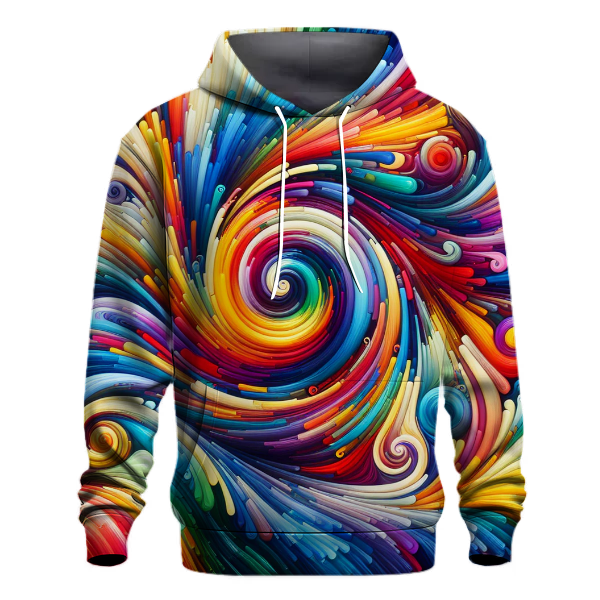 Electric Rainbow Swirl Hoodie