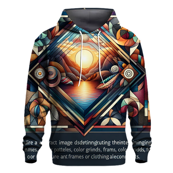 Floral Geometric Harmony Hoodie