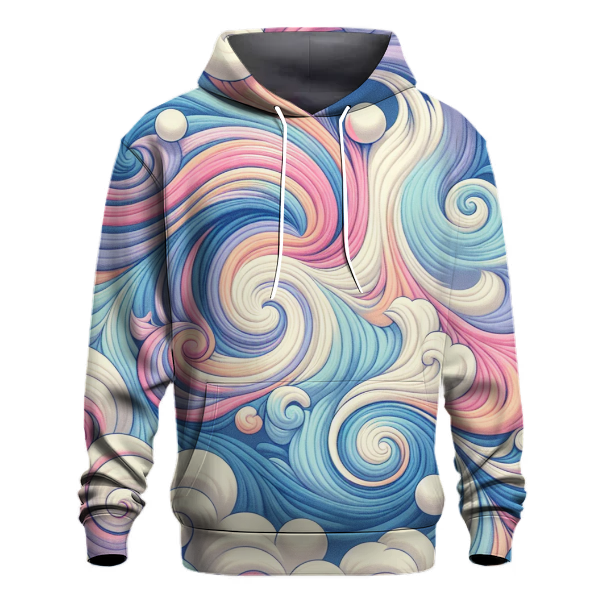 Retro Pastel Tie-Dye Design Hoodie