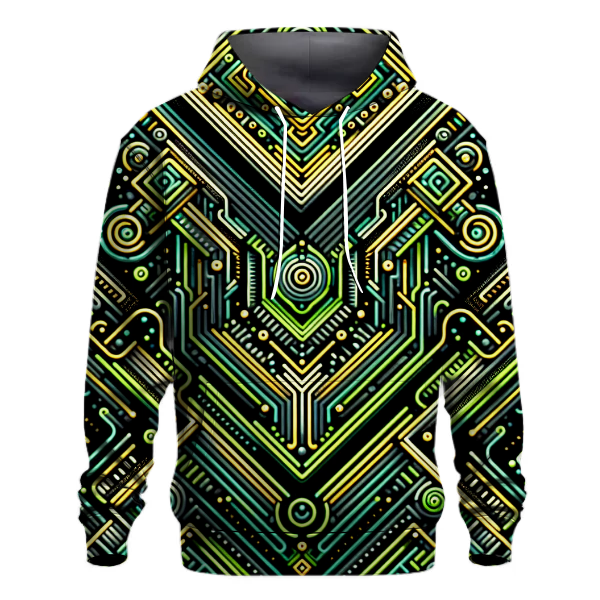 Geometric Glow Hoodie