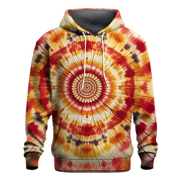 Saffron Sunrise Tie-dye Hoodie