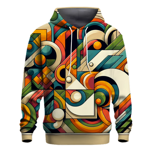 Retro Pattern Explosion Hoodie