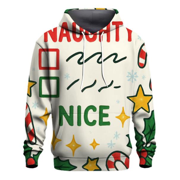 Naughty or Nice Checklist Hoodie