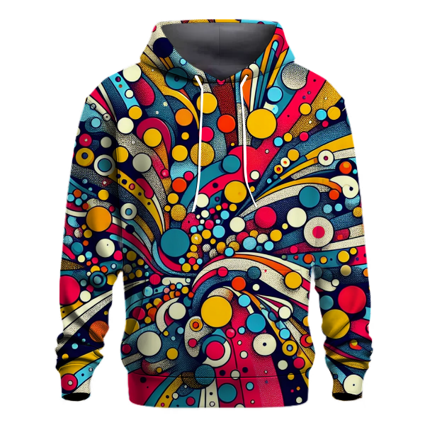 Retro Colorful Dots Hoodie