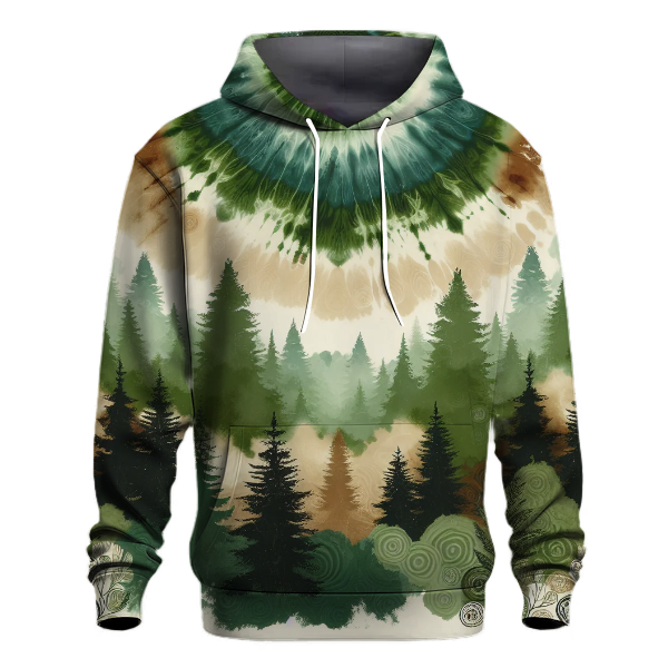 Forest Glade Tie-Dye Hoodie
