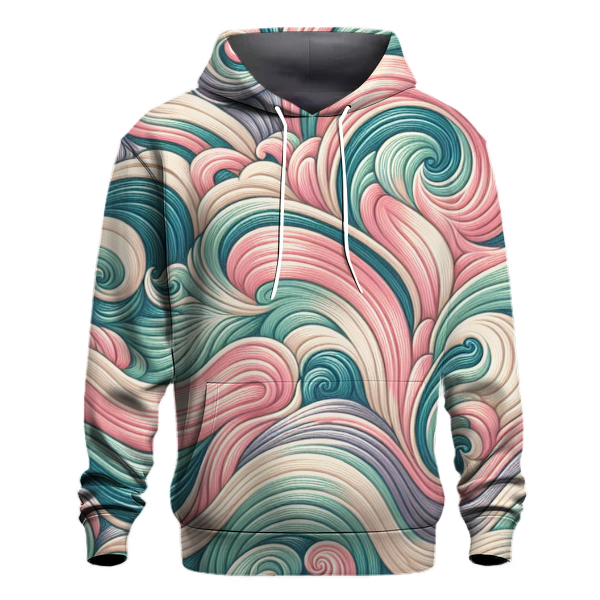 Retro Wave Tie-Dye Design Hoodie