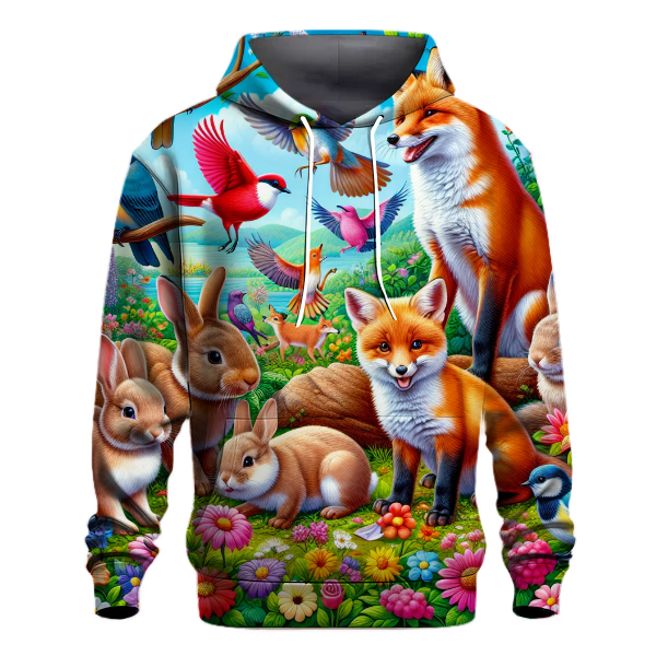 Whimsical Wildlife Wonderland Hoodie