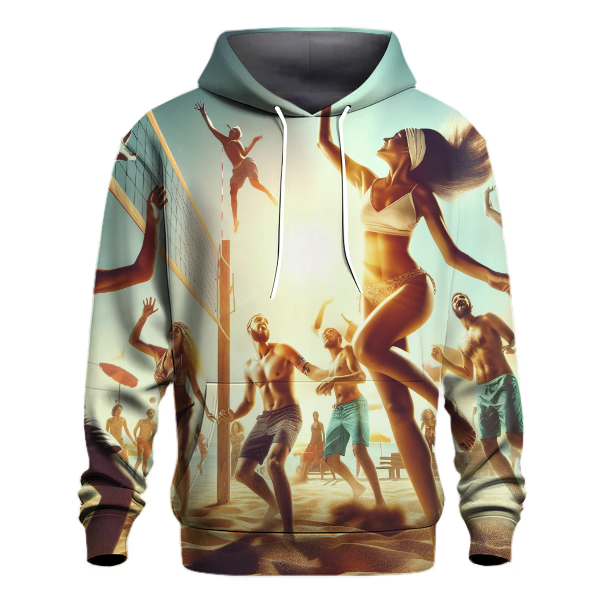 Volleyball Beach Day Hoodie
