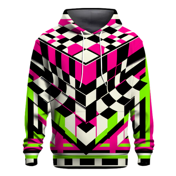 Funky Checkerboard Fun Hoodie