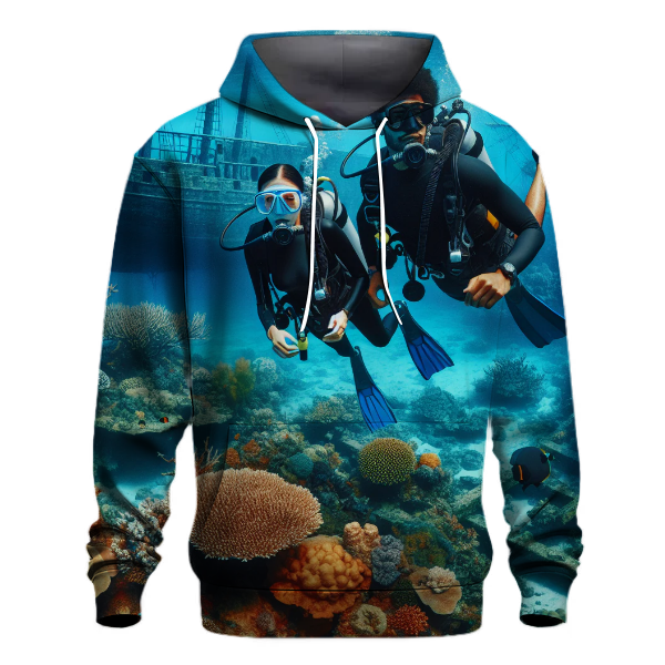 Diving Blue Hoodie