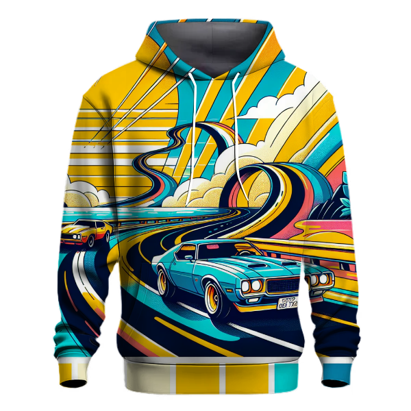 Retro Wave Road Trip Hoodie