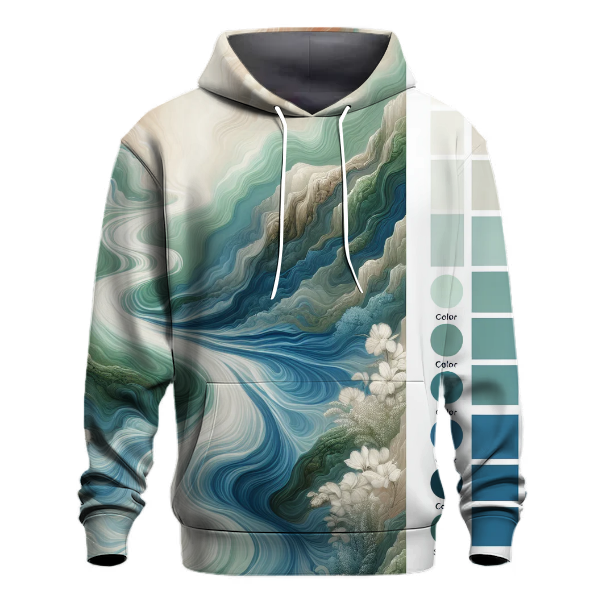 Cascading Waterfall Tie-dye Design Hoodie