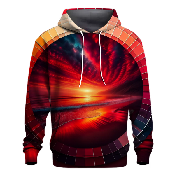 Crimson Shoreline Hoodie