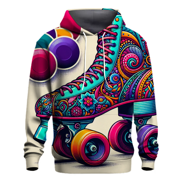 Vibrant Roller Skates Hoodie
