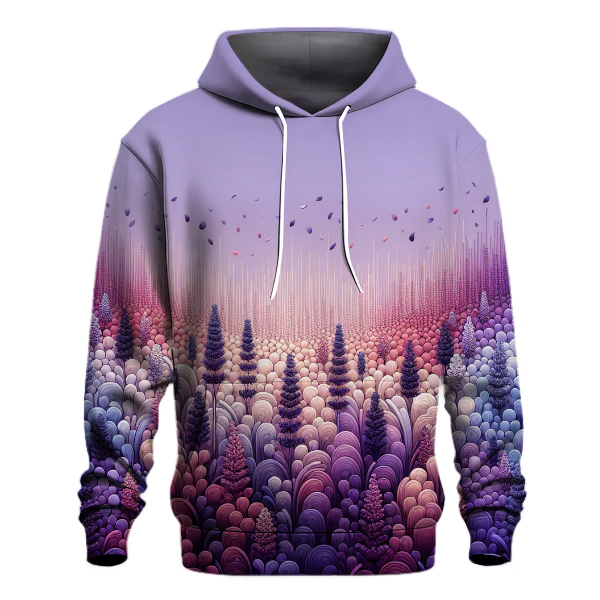 Lavender Bloom Cascade Hoodie