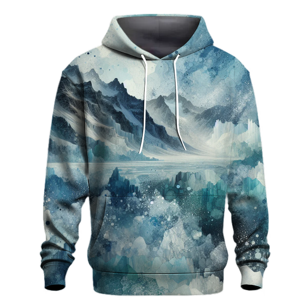 Icy Glacier Tie-dye Design Hoodie