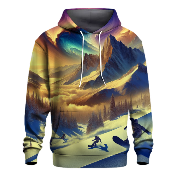 Snowboarding Powder Dreams Hoodie