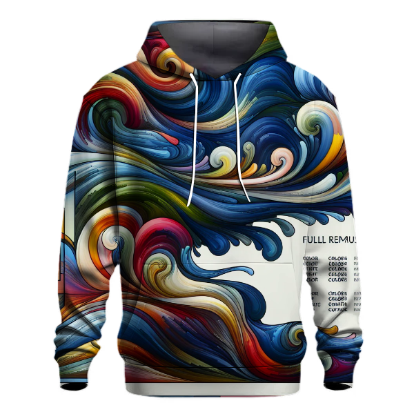 Abstract Oceanic Harmony Hoodie
