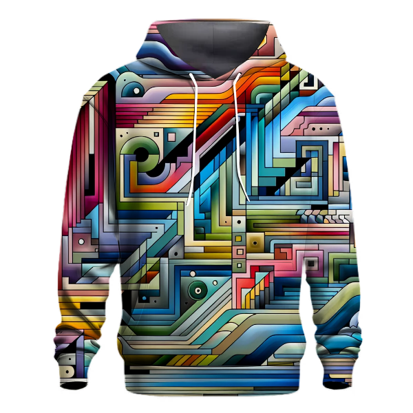 Retro Futuristic Landscapes Hoodie